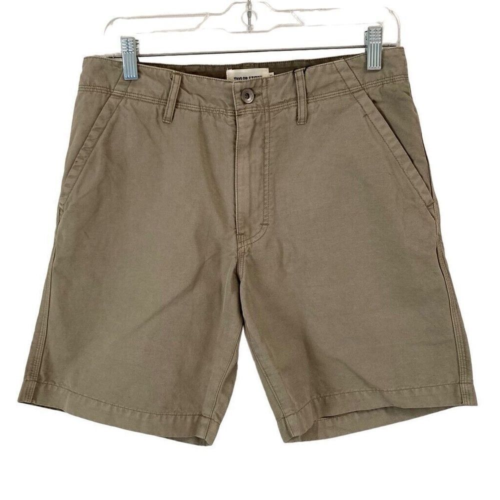 Taylor Stitch The Morse Short In Aluminum Gray Slub Linen Men’s 28